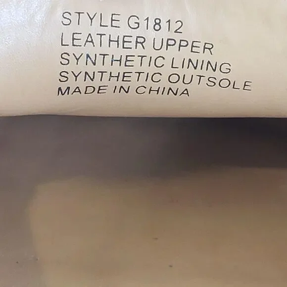 J. Crew Leather Edie Loafers Pointed Tow Beige Women's Size 7 - Picture 7 of 8